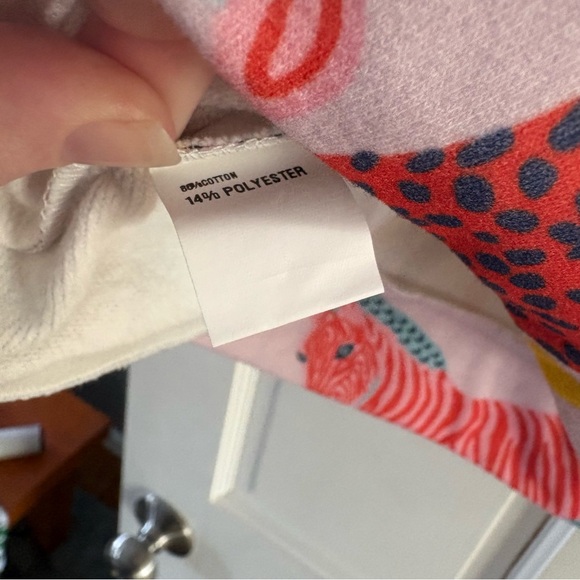 QUEEN OF SPARKLES Multicolor Animal Jungle Print Sweatshirt Gemstones Sparkly L - Picture 12 of 15